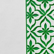 Переплётный материал ALPHA 3 BUTTERFLY 9A18, белый, на зелёной основе, 280г/м2
